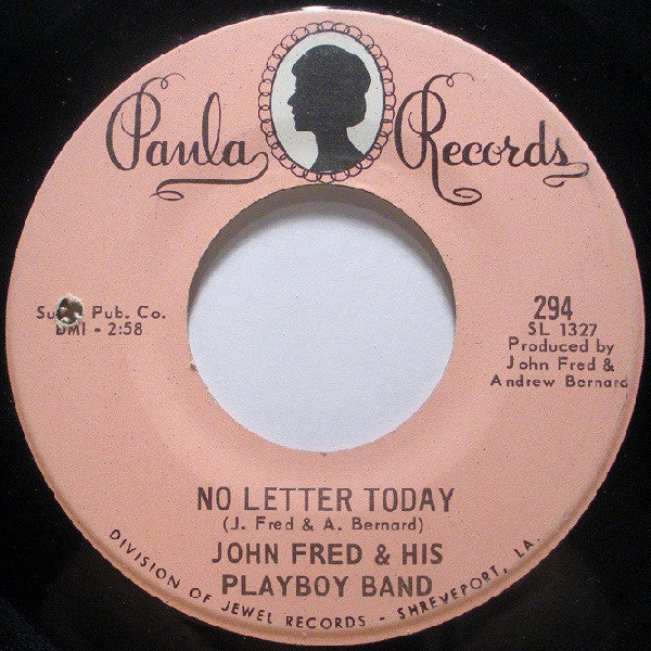 John Fred & His Playboy Band : Hey, Bunny / No Letter Today (7", Single)