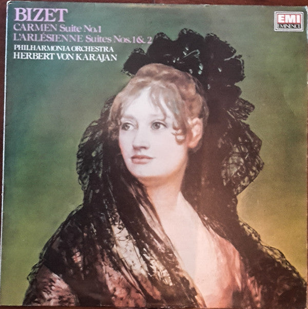 Georges Bizet  Performed By Herbert von Karajan, Philharmonia Orchestra : Carmen & L'Arlésienne Suites (LP, RE)