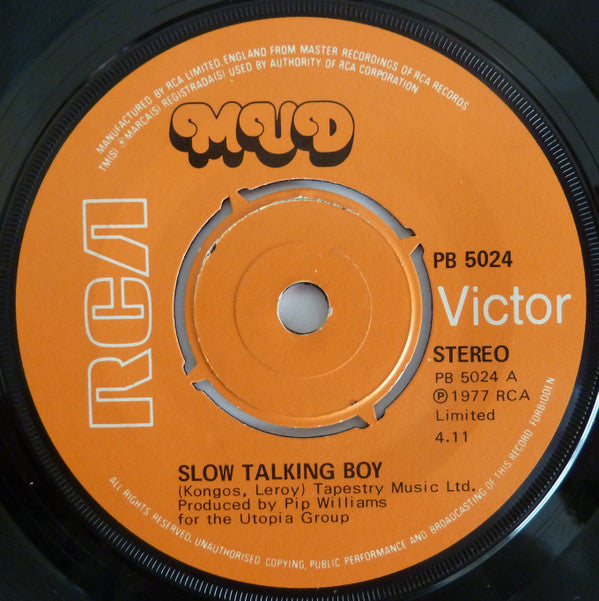 Mud : Slow Talking Boy (7")