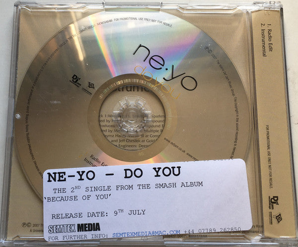 Ne-Yo : Do You (CD, Single, Promo)