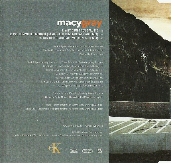 Macy Gray : Why Didn't You Call Me (CD, Single)