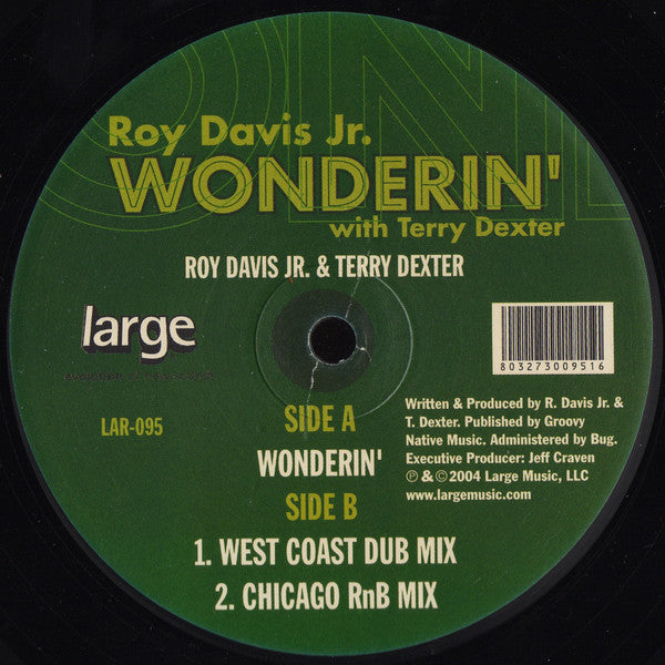 Roy Davis Jr. With Terry Dexter : Wonderin' (12")