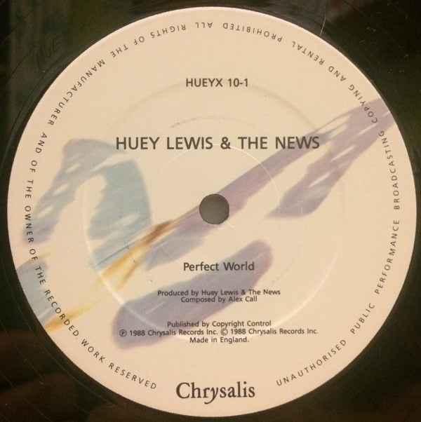 Huey Lewis & The News : Perfect World (12", Single)