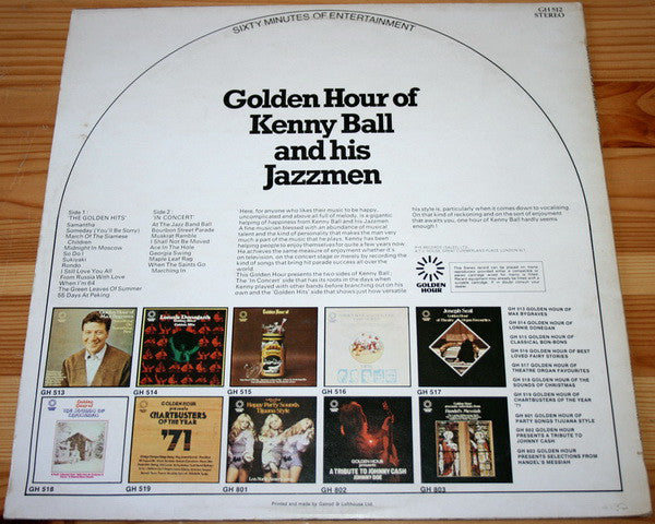 Kenny Ball And His Jazzmen : Golden Hour Of Kenny Ball And His Jazzmen (LP, Comp)