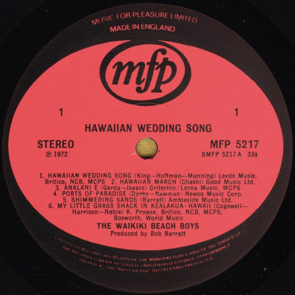 The Waikiki Beach Boys : Hawaiian Wedding Song (LP)