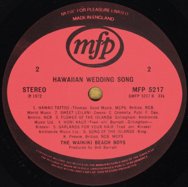 The Waikiki Beach Boys : Hawaiian Wedding Song (LP)