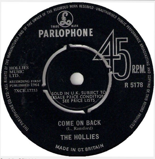 The Hollies : We're Through (7", Single)