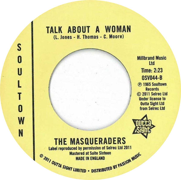 The Masqueraders : That's The Same Thing / Talk About A Woman (7", Single, RE)
