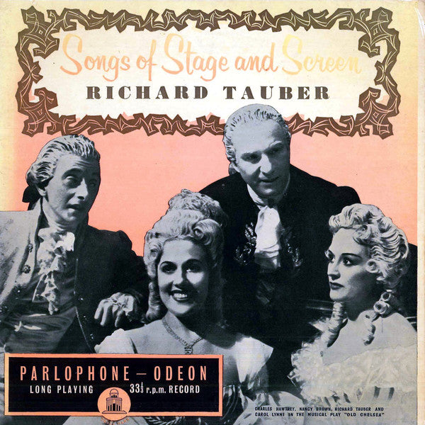 Richard Tauber : Songs Of Stage And Screen (10", Comp, Mono, RP)