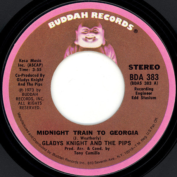 Gladys Knight And The Pips : Midnight Train To Georgia (7", Single, Pit)