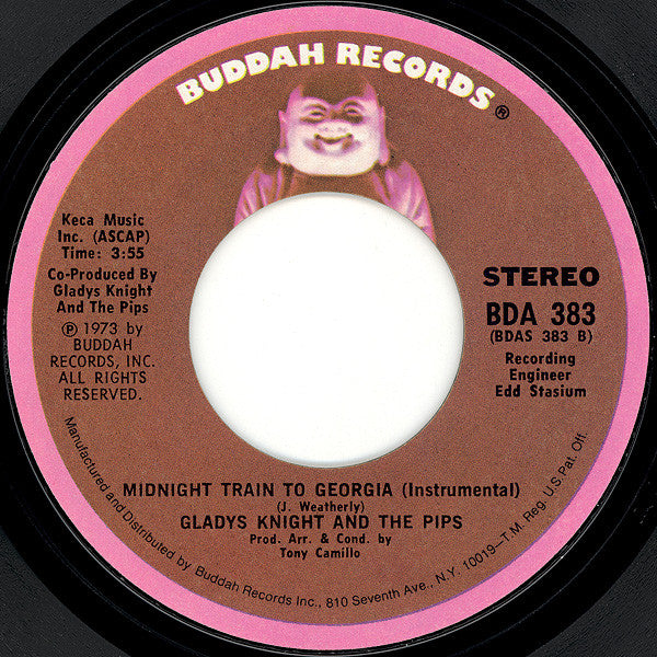 Gladys Knight And The Pips : Midnight Train To Georgia (7", Single, Pit)