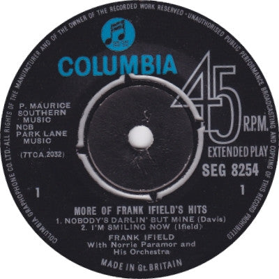 Frank Ifield : More Of Frank Ifield's Hits (7", EP)