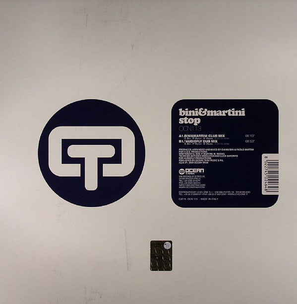 Bini & Martini : Stop (12")