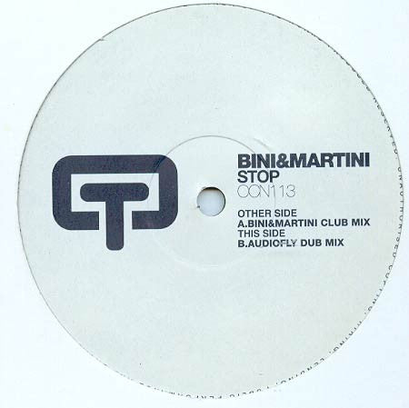 Bini & Martini : Stop (12")