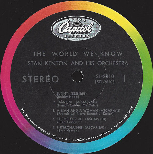 Stan Kenton And His Orchestra : The World We Know (LP, Album, Scr)