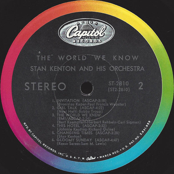Stan Kenton And His Orchestra : The World We Know (LP, Album, Scr)