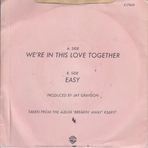 Al Jarreau : We're In This Love Together (7", Single)