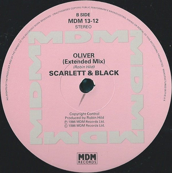 Scarlett & Black : You Never Understand Me (12")