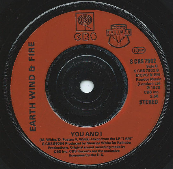 Earth Wind & Fire* : Star (7", Red)