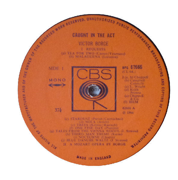 Victor Borge (2) : Caught In The Act (LP, Album, Mono)
