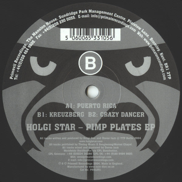 Holgi Star : Pimp Plates EP (12", EP)
