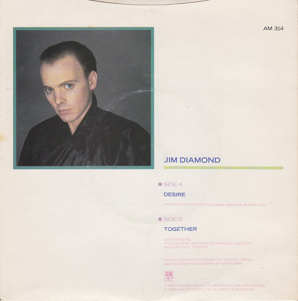 Jim Diamond : Desire (7", Single)