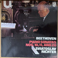 Beethoven*, Sviatoslav Richter : Piano Sonatas Nos. 10, 11, And 20  (LP, RE)