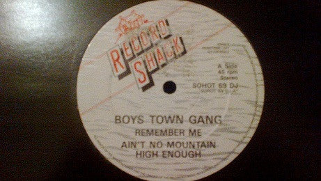 Boys Town Gang : Remember Me / Ain't No Mountain High Enough (12", Promo)