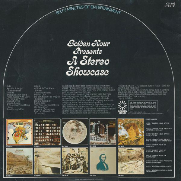 Various : Golden Hour Presents A Stereo Showcase (LP, Comp)