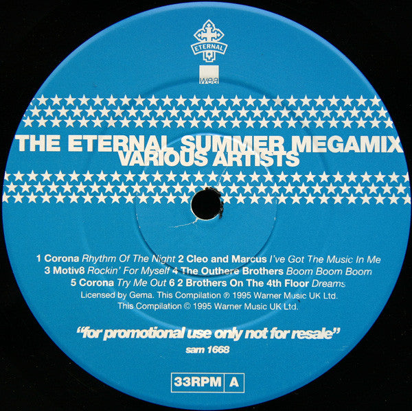 Various : The Eternal Summer Megamix (12", Comp, Mixed, Promo)