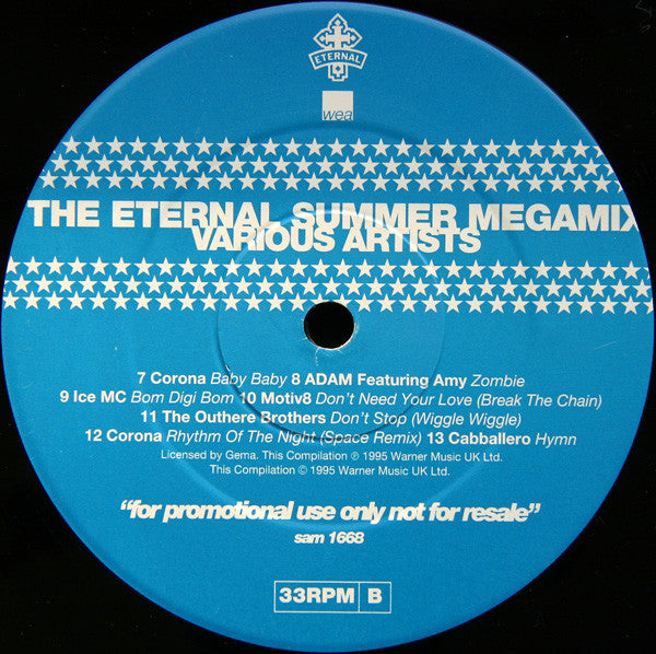 Various : The Eternal Summer Megamix (12", Comp, Mixed, Promo)