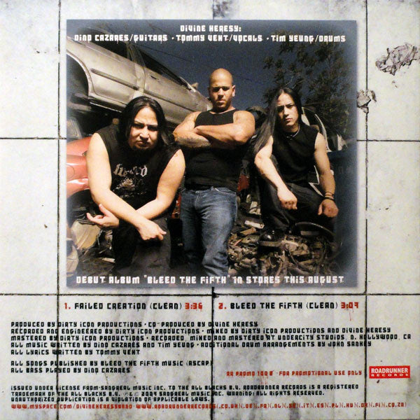 Divine Heresy : Failed Creation (CD, Single, Promo)