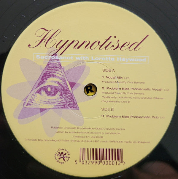 Sacrosanct With Loretta Heywood : Hypnotised (12")