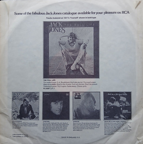 Jack Jones : If You Ever Leave Me (LP, Album, RE)