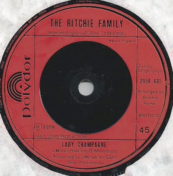 The Ritchie Family : I Want To Dance With You (Dance With Me) (7", Single)