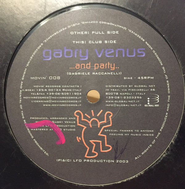 Gabry Venus : ...And Party... (12")