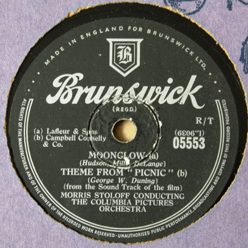 The Columbia Pictures Orchestra : Theme From "Picnic" (Shellac, 10")