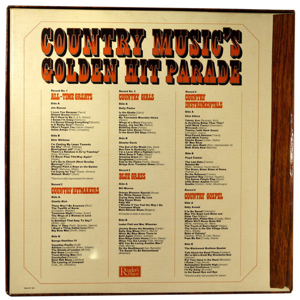 Various : Country Music's Golden Hit Parade (7xLP, Comp, Club + Box)