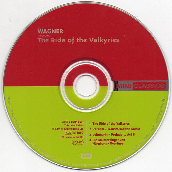 Richard Wagner / Sir Adrian Boult : The Ride Of The Valkyries (CD, MiniAlbum, Comp, RE, RM)
