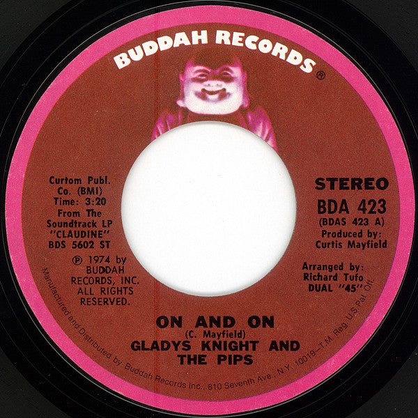 Gladys Knight And The Pips : On And On / The Makings Of You (7", Single, Pit)