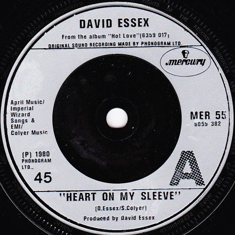 David Essex : Heart On My Sleeve (7", Single)