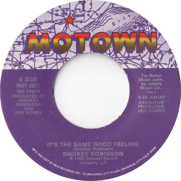 Smokey Robinson : Everything You Touch (7", Single, Glo)