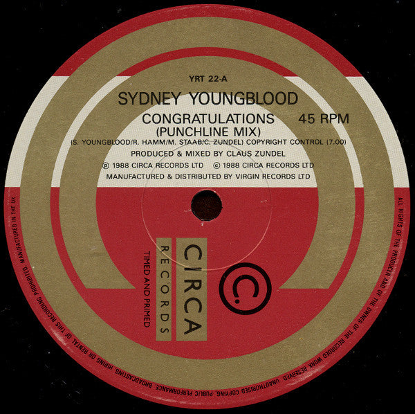 Sydney Youngblood : Congratulations (12")