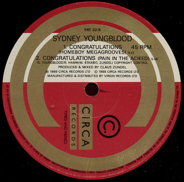 Sydney Youngblood : Congratulations (12")