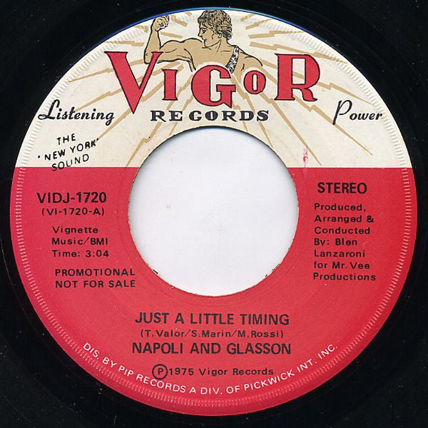 Napoli And Glasson : Just A Little Timing (7", Promo)