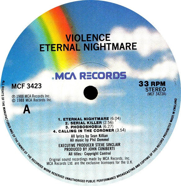Vio-Lence : Eternal Nightmare (LP, Album)