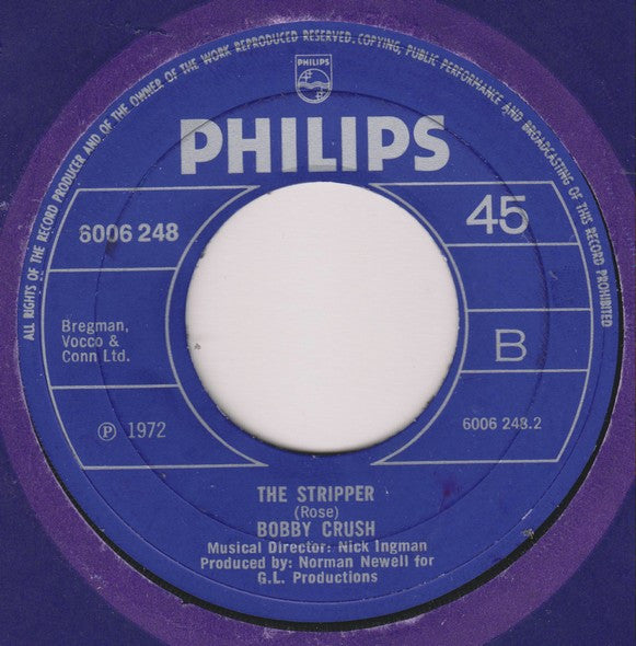 Bobby Crush : Borsalino (7", Single)