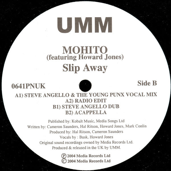 Mohito Feat. Howard Jones : Slip Away (12")