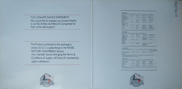 Various : Music Factory Mastermix - Issue No. 14 (2x12")