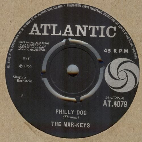 The Mar-Keys : Philly Dog (7", Single)